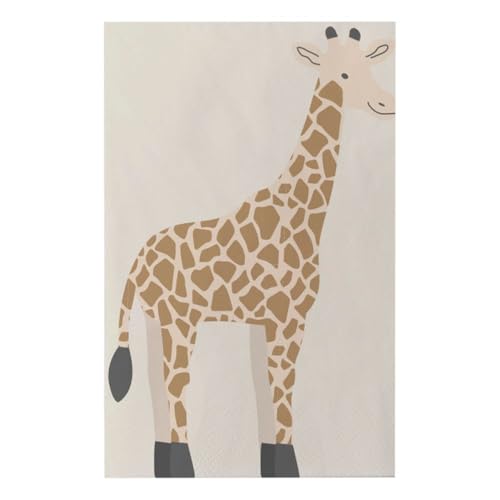 Ginger Ray "Let's Go Wild" umweltfreundliche Servietten in Giraffenform, 16 Stück, mehrfarbig von Ginger Ray