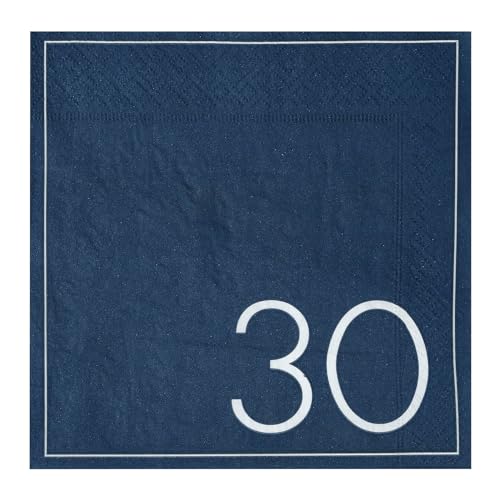 Ginger Ray MA-431 Serviette-30-Blau, Mittel von Ginger Ray