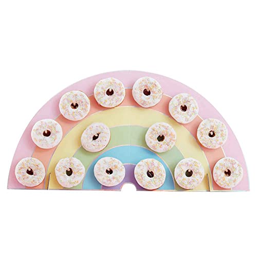 Ginger Ray Rainbow Kids Party Donut/Donut Wall Alternative Geburtstagskuchenständer Hold 14, One Size von Ginger Ray