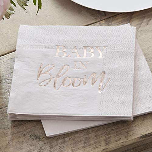 Ginger Ray Rose Gold And Blush Baby Shower 16 Servietten von Ginger Ray