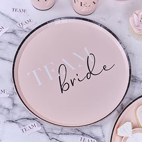 Ginger Ray Team Bride Pappteller für Junggesellinnenabschied, umweltfreundlich, 8 Stück von Ginger Ray