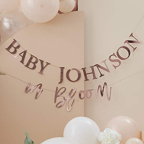 Ginger Ray Wimpelkette für Babyparty, 2 x 2 m lang, Roségold von Ginger Ray