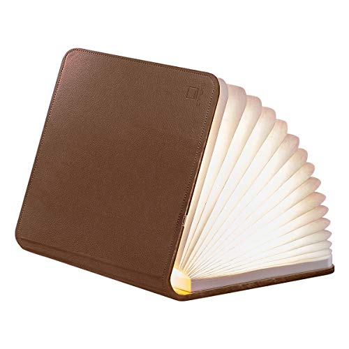 Gingko LED SMART BOOKLIGHT- LARGE BROWN LEATHER von Gingko