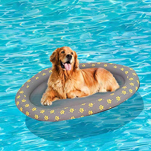 Ginkago Aufblasbar Schlauchboot Hunde Boot Haustier Luftmatratze Schwimmbad Strand Spielzeug Haustiere Luftmatratze Pool Schwimmtier Hunde Schwimmring von Ginkago
