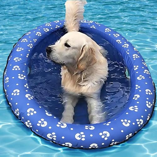 Ginkago Aufblasbar Schlauchboot Hunde Boot Haustier Luftmatratze Schwimmbad Strand Spielzeug von Ginkago