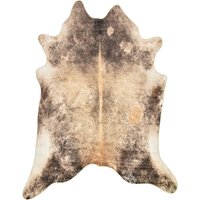 Gino Falcone Fellteppich "Emilia" fellförmig 3 mm Höhe Kunstfell, bedruckt, Kuhfell-Optik, ideal im Wohnzimmer & Schlafzimmer von Gino Falcone