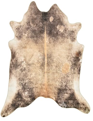 Gino Falcone Kuhfell Teppich | Kunstfell, Rinderfell Imitat, Kuhmotiv, Fellform | 100 x 130 cm | Braun Emilia Gino Falcone Kuhfell Teppich | Kunstfell, Rinderfell Imitat, Kuhmotiv, Fellform | 100 x 130 cm | Braun Emilia von Gino Falcone