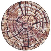 Gino Falcone Teppich "Aurora GF-095", rund, 5 mm Höhe, Holz Optik, ideal im Wohnzimmer & Schlafzimmer von Gino Falcone