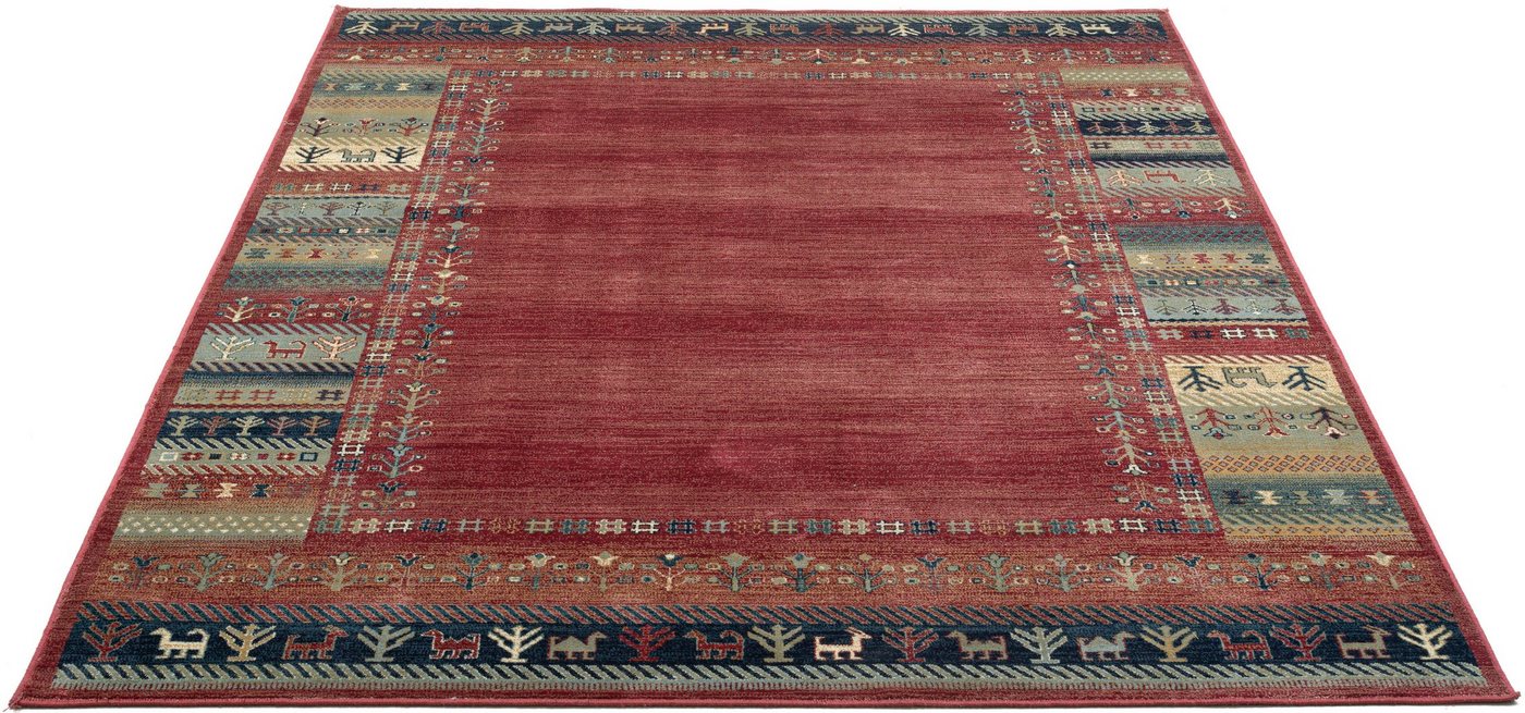 Gino Falcone Teppich Cherina GF-131, rechteckig, Höhe: 8 mm, Ethno Design, mit Bordüre, leichter Glanz, 100 % Viskose, Wohnzimmer von Gino Falcone