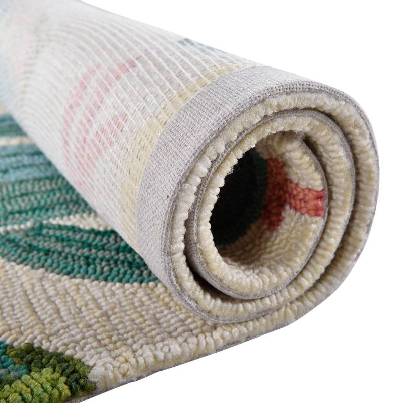 home24 In-/Outdoorteppich Prick Weiß Flachgewebe 100 x 200cm von home24