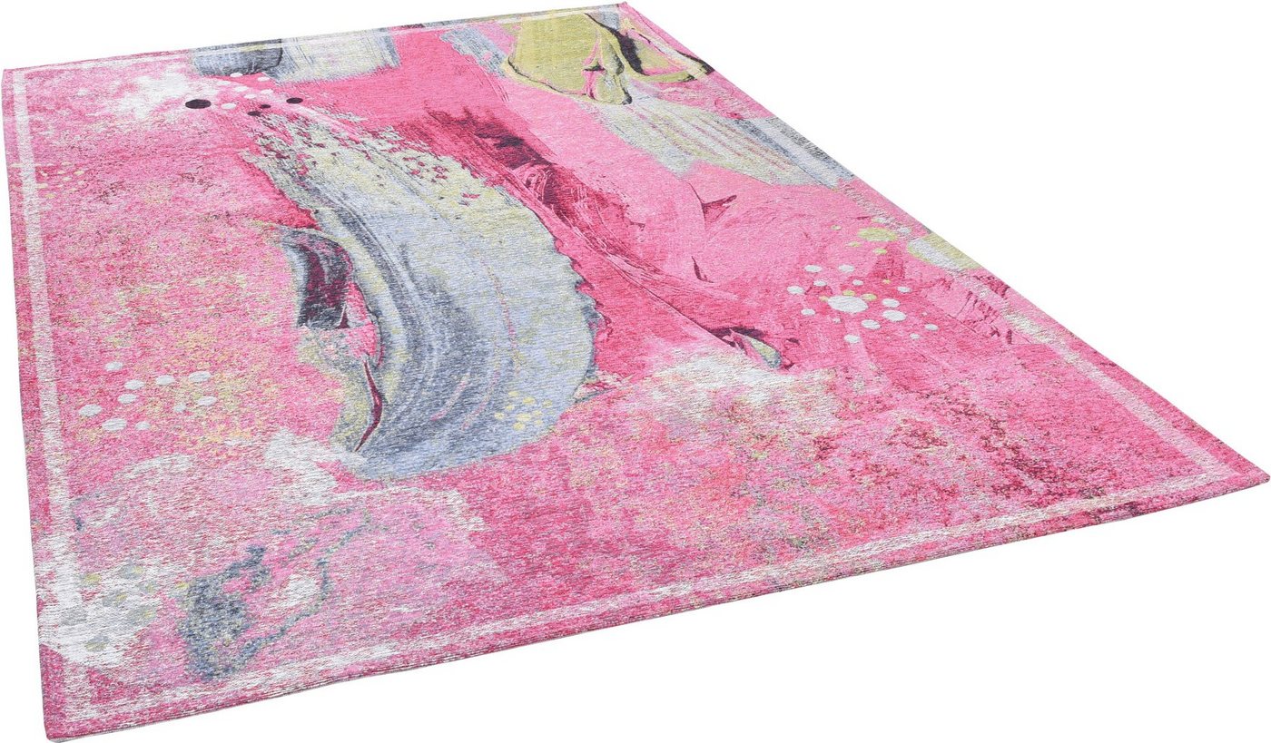 Teppich Cosima-111, Gino Falcone, rechteckig, Höhe: 3 mm, flachgeweber Jaquard-Teppich, mit Chenillegarn, modernes Design von Gino Falcone