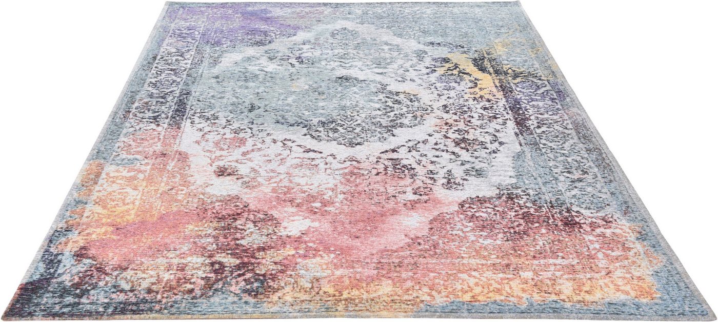 Teppich Cosima-118, Gino Falcone, rechteckig, Höhe: 3 mm, gewebter Jaquard-Teppich, mit Chenillegarn, moderne Orient-Optik von Gino Falcone