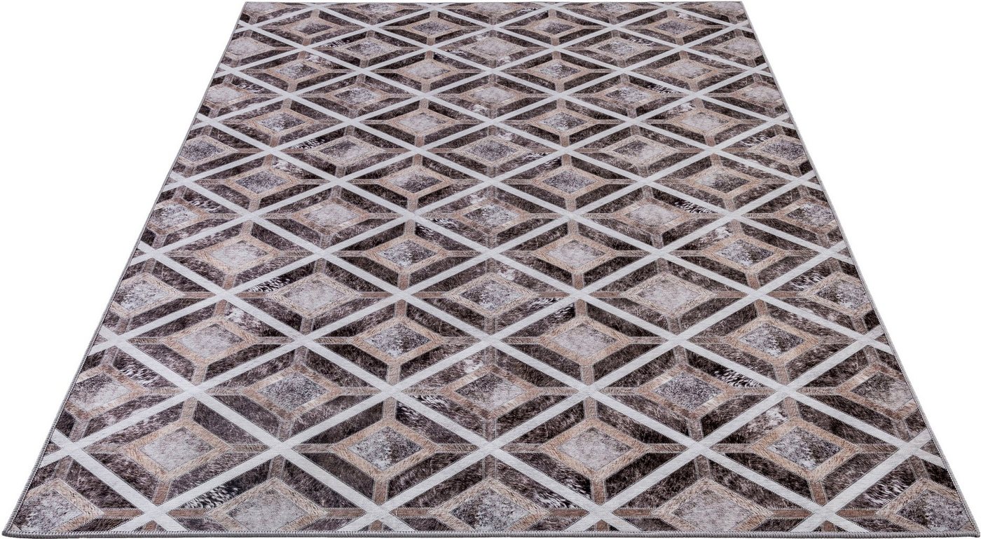 Teppich Serena GF 048, Gino Falcone, rechteckig, Höhe: 7 mm, gedruckte Felloptik, ideal im Wohnzimmer & Schlafzimmer von Gino Falcone
