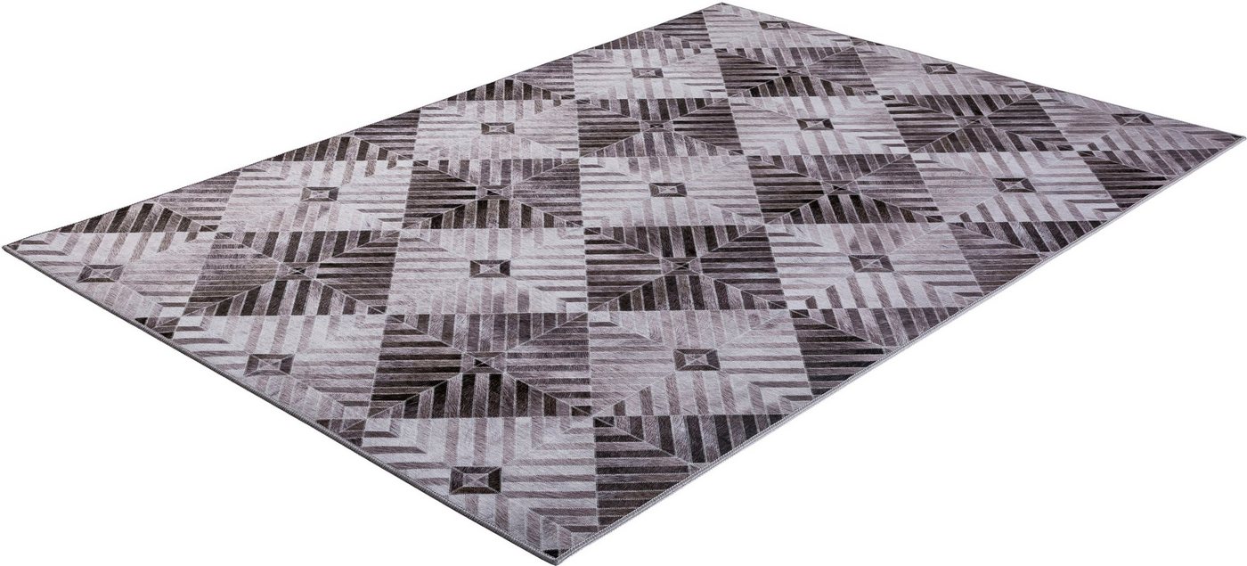 Teppich Serena GF050, Gino Falcone, rechteckig, Höhe: 7 mm, gedruckte Felloptik, ideal im Wohnzimmer & Schlafzimmer von Gino Falcone