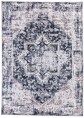 Teppich aus 100% Polyester; maschinell bedruckt | Größe: 190 x 280 cm; Farbe: Grau Multi | Gino Falcone - Monica von Gino Falcone