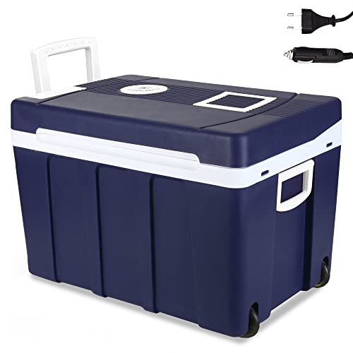 Gino Gelati 50 Liter 2 in 1 Mini Kühlschrank Kühlbox für Bierkasten Warmhaltebox Campingkühlschrank 12 & 220 Volt GG-55W-50L Cooling Box von Gino Gelati