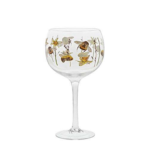 Ginology A30182 Bumble Bee Copa Gin Glass Weingläser, multi von Ginology