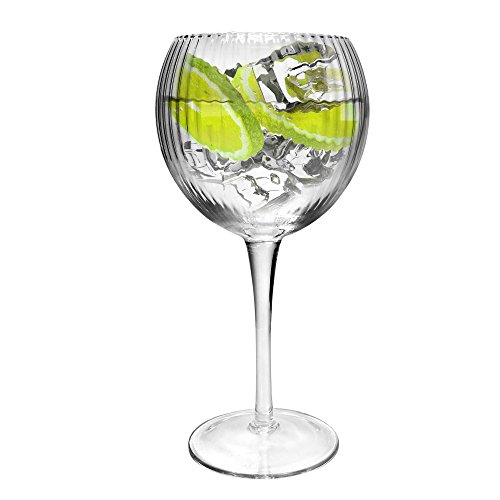 Ginsanity [Retro Hayworth groß [585 ml] Copa Glas Gin und Tonic [G&T] Balloon Gläser Für Cocktails und Geschenkbox von Ginsanity