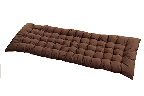 Ginsimar Chaiseliege, Terrassenkissen, Schaukelstuhl, Sofa, Möbel, Lounge-Kissen, Outdoor, Innenbereich, dicke Sonnenliege, Schaukelbankkissen mit elastischen Bändern (braun; 170 cm L x 45 cm B) von Ginsimar