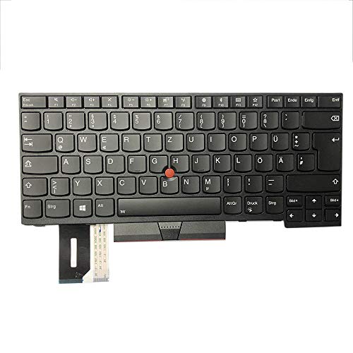 Gintai Ersatztaste Tastatur Deutsch Keyboard QWERTZ Backlit für Lenovo Thinkpad L380 L390 E480 L480 T480S E485 E490 L490 T490 E495 T495 01YP292 01YP372 01YP452 01YP532 Hintergrundbeleuchtung von Gintai