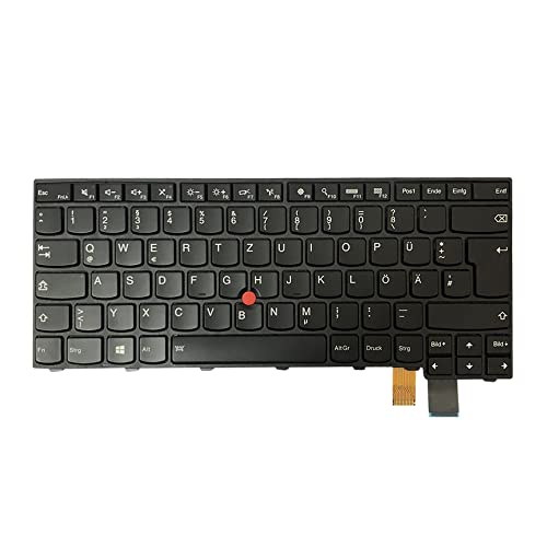 Gintai Ersatztaste Tastatur Deutsch Keyboard QWERTZ Backlit für Lenovo ThinkPad T460P 20FW 20FX T470P 20J6 20J7 00UR367 SN20J91904 PK1310A1B13 00UR407 SN20J91983 PK1310A2B13 9Z.NCJBT.20G von Gintai