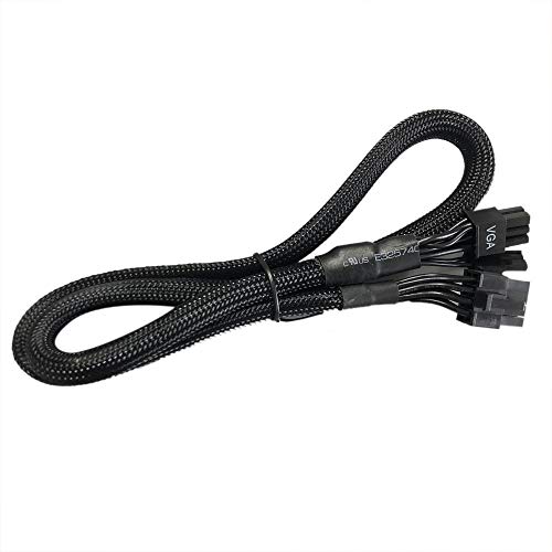 Gintai Ersatzkabel Flex Ersatz Stromkabel Netzkabel für EVGA 750 P2 G2 G3, für EVGA Supernova 550-1300 G2 G3 G5 18AWG 8-PIN to 8-PIN (6+2) PCIE VGA von Gintai