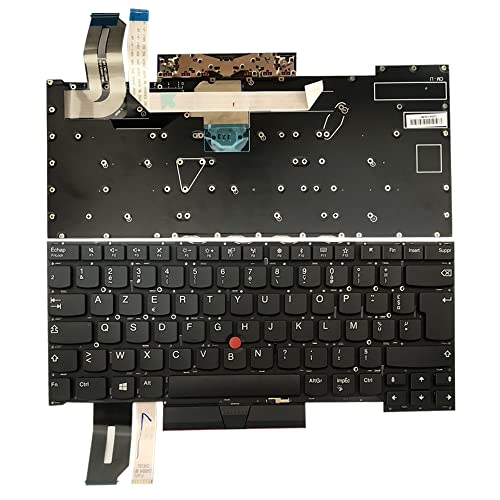 Gintai Azerty Teclado francés für Lenovo Thinkpad T490s 20NX 20NY, T495s 20QJ 20QK, X1 Extreme 1st Gen, X1 Extreme 2nd Gen, P1 Gen 1, P1 Gen 2 02HM364 2HM364 Keyboard Backlit Laptop von Gintai