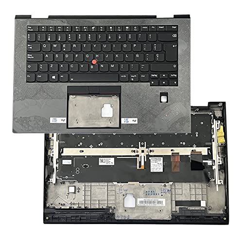 Gintai Spanisch Tastatur C Shell Handballenauflage für Lenovo ThinkPad X1 Yoga 3rd Gen 20LD 20LE 20LF 20LG 460.0CX05.0005 SM10P95369 von Gintai