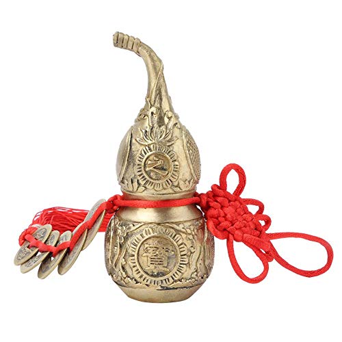 Messing Kürbis, handgemachte traditionelle chinesische Natrual Kürbis Feng Shui Kürbis für Reichtum, friedliche, viel Glück, Dekoration von Ginyia