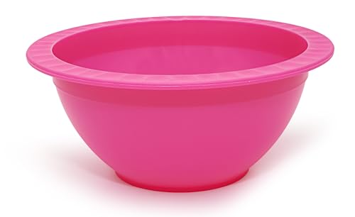 GIO'STYLE GioStyle Schüssel aus lebensmittelechtem Kunststoff | Ø 19 cm | Fuchsia | Made in Italy | Perfekt für Partys, Picknicks, Camping | Linie Trippy von GIO'STYLE