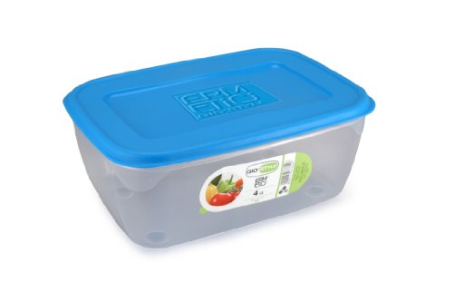 GIOSTYLE Rechteckiger hermetischer Behälter Lt6 Cong Azzurro Lebensmittelbehälter, Material, Multicolor von GIO'STYLE