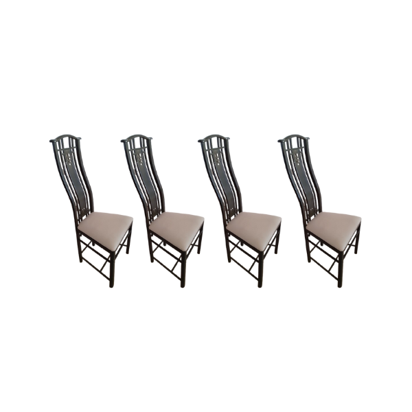 4er Set Holzstühle Liberty (80er Jahre), Giorgetti von Giorgetti