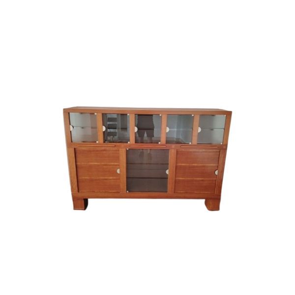 Abacus Anrichte aus Kirschbaum mit Intarsien und Glas von Leon Krier, Giorgetti von Giorgetti