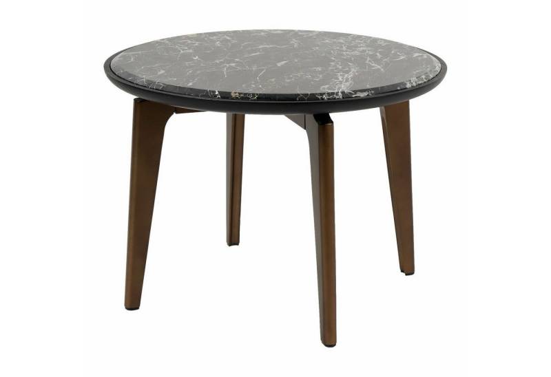 Giorgetti Beistelltisch Beistelltisch Blend 56686 Rund Marmorplatte Portoro Basis von Giorgetti