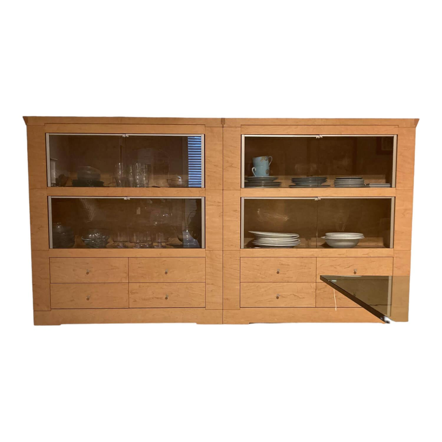 Sideboard Oli Ahorn Ton 28 Natur Matt Glas von Giorgetti