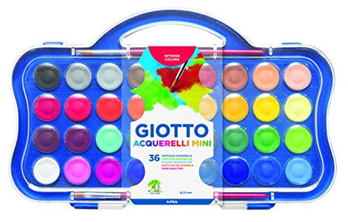 Giotto 352700 Acquerelli Box 36 Aquarellfarben Mini, sortiert, 1 unité (Lot de 1) von GIOTTO