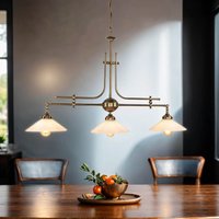 Jugendstil Profi Billardtischlampe E27 Weiß Esszimmer von Ghidini Giovanni Battista