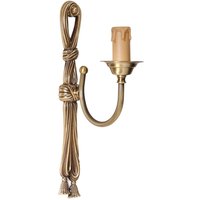Leuchter Wandlampe aus Echt-Messing in Bronze von Ghidini Giovanni Battista