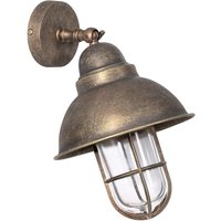 Maritime Außewandleuchte IP44 aus Messing in Antik von Giovanni Battista
