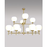 Opulente Deckenleuchte Messing Glas Esszimmer TRIVIA von Ghidini Giovanni Battista