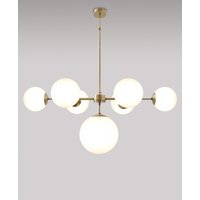 Premium Deckenleuchte MUSA Bronze hell Weiß Wohnzimmer von Giovanni Battista