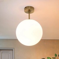 Premium Deckenleuchte MUSA rund Glas Echt-Messing von Giovanni Battista