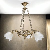 Premium Pendelleuchte Putti Bronze von Ghidini Giovanni Battista