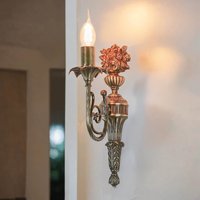 Premium Wandlampe Echt-Messing in Bronze Klassisch von Ghidini Giovanni Battista