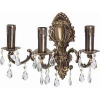 Premium Wandleuchte Bronze Antik 3-Flmg von Ghidini Giovanni Battista