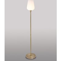 Stehlampe mit Glasschirm Echt-Messing Wohnzimmer von Ghidini Giovanni Battista