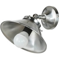 Wandlampe Messing in Silber matt verstellbar E27 von Ghidini Giovanni Battista