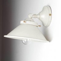 Wandleuchte Weiß Gold Shabby Chic aus Messing von Ghidini Giovanni Battista