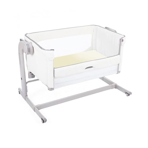 Giovanni Dolcinotti Set mit 2 Spannbettlaken Baby Next2Me | Passend für das Chicco Next2Me System | Weiß/Creme | 50 x 83 cm | Made in Italy von Giovanni Dolcinotti