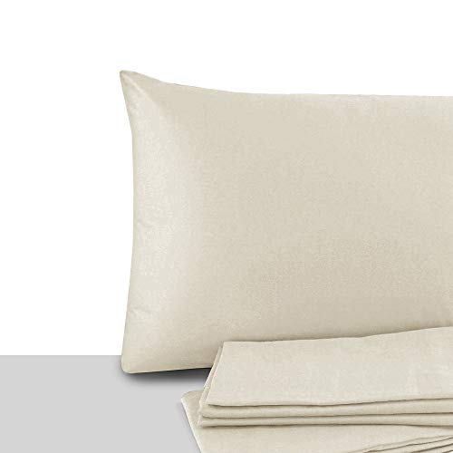 Giovanni Dolcinotti, Kissenbezüge, Doppelbett und Einzelbett, 40 x 70 cm, 100% Baumwolle, hergestellt in Italien, Farbe Sand von Giovanni Dolcinotti